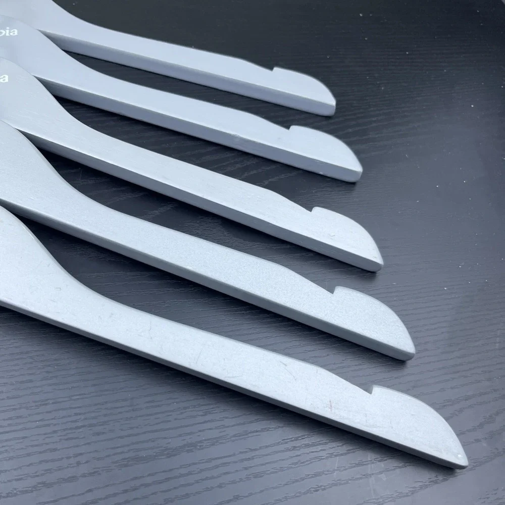 Columbia Sportswear Company Wooden Clothes Hangers Gray Set of 5